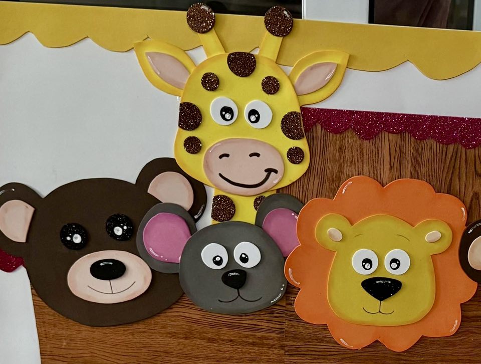 Materiales para iglesia - Animales foamy