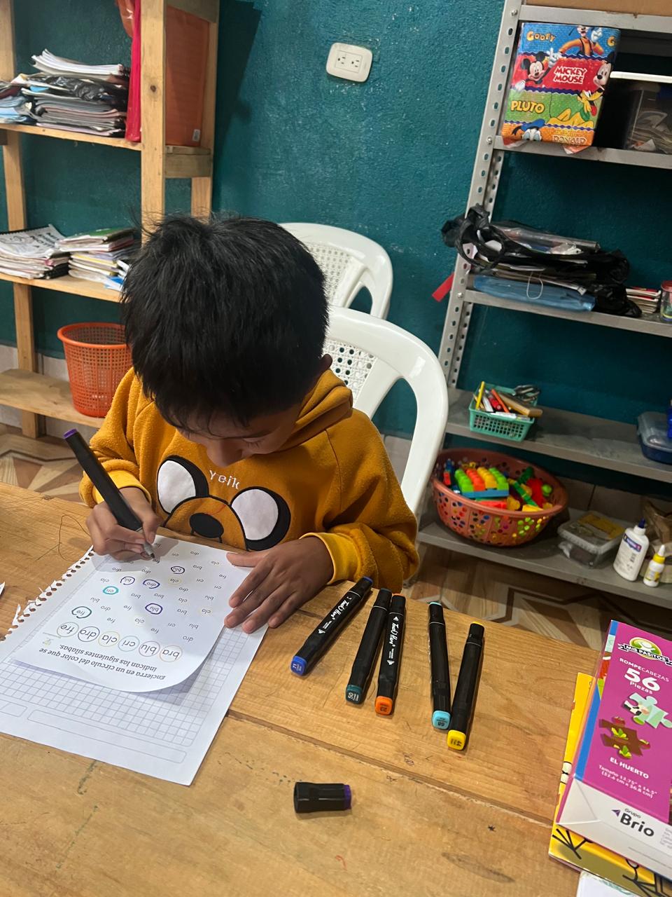 Lectura y sílabas para niños